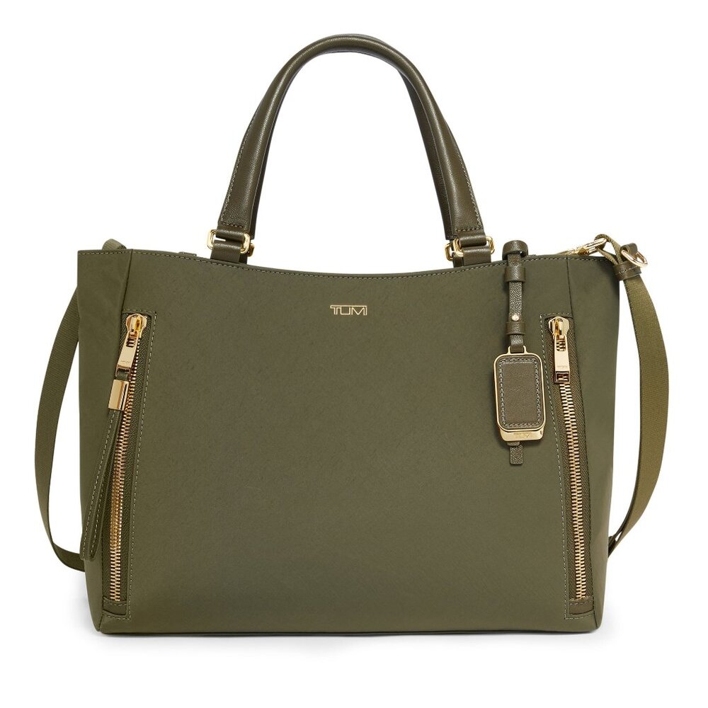 NWOT Tumi Voyageur Valetta Medium Tote Bag in Olive